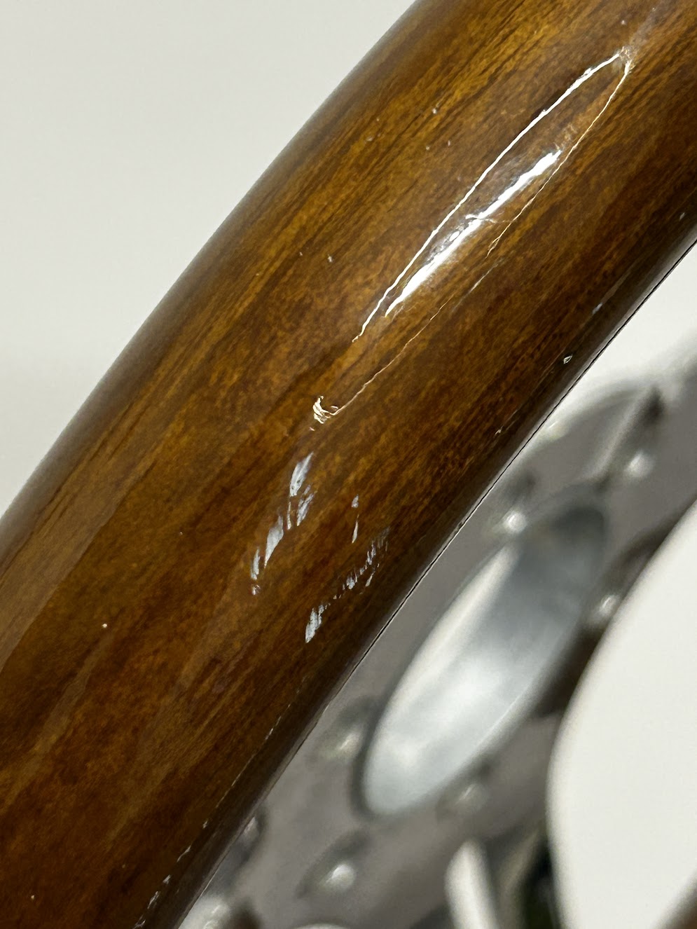 Dark Wood 350mm Steering Wheel