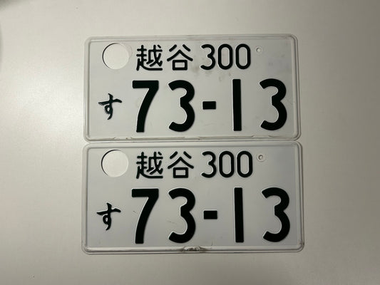 73-13 License Plates
